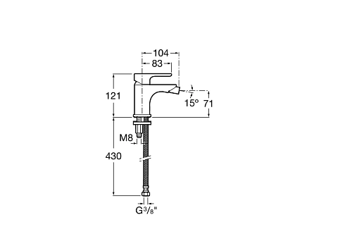 Смеситель для биде Roca L20 5A6B09C0M Смеситель для биде Roca L20 5A6B09C0M