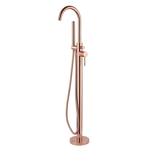 Смеситель для ванны ABBER Wasser Kreis AF8115RGN напольный, розовое золото Смеситель для ванны ABBER Wasser Kreis AF8115RGN напольный, розовое золото