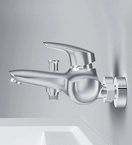 Смеситель для ванны AM.PM Bliss L F5310064 с душем Смеситель для ванны AM.PM Bliss L F5310064 с душем