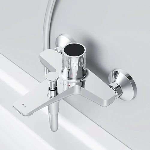 Смеситель для ванны AM.PM Gem F90A10400 с термостатом, хром Смеситель для ванны AM.PM Gem F90A10400 с термостатом, хром