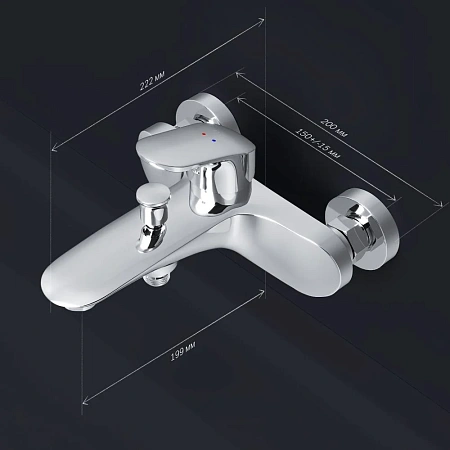 Смеситель для ванны AM.PM Like F8010016 хром Смеситель для ванны AM.PM Like F8010016 хром