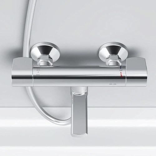 Смеситель для ванны AM.PM X-Joy F85A50000 с термостатом, хром Смеситель для ванны AM.PM X-Joy F85A50000 с термостатом, хром