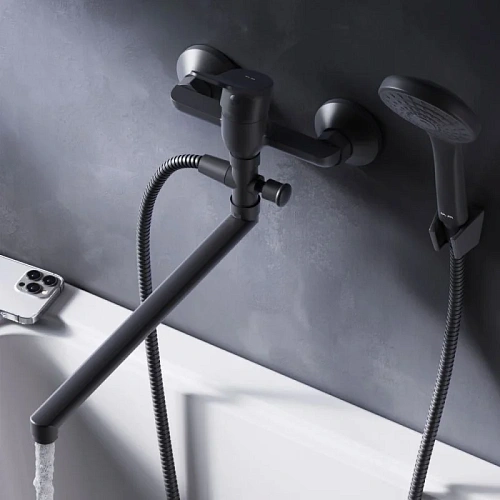 Смеситель для ванны AM.PM X-Joy F85A90122 черный Смеситель для ванны AM.PM X-Joy F85A90122 черный
