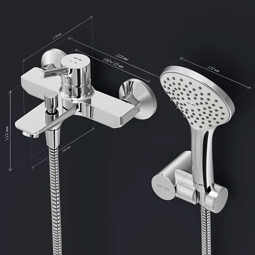 Смеситель для ванны AM.PM X-Joy S F85B15000 хром Смеситель для ванны AM.PM X-Joy S F85B15000 хром