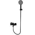Смеситель для ванны AQUAme Imola AQM6712MB с душевым набором, 120 мм, 3 режима, Черный матовый Смеситель для ванны AQUAme Imola AQM6712MB с душевым набором, 120 мм, 3 режима, Черный матовый