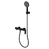 Смеситель для ванны AQUAme Monza AQM6312MB с душевым набором, 3 режима, Черный матовый