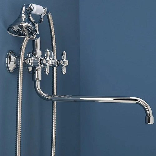 Смеситель для ванны Aquanet Opera SD98909A с душем 00187236 Смеситель для ванны Aquanet Opera SD98909A с душем 00187236