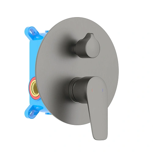 Смеситель для ванны Aquatek Бетта AQ1146BGM черный хром шлифованный, встраиваемый Смеситель для ванны Aquatek Бетта AQ1146BGM черный хром шлифованный, встраиваемый