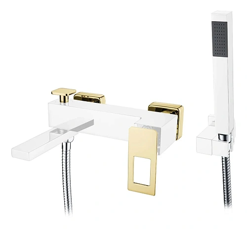 Смеситель для ванны Boheme ChromeGold 143-CRG с душем Смеситель для ванны Boheme ChromeGold 143-CRG с душем