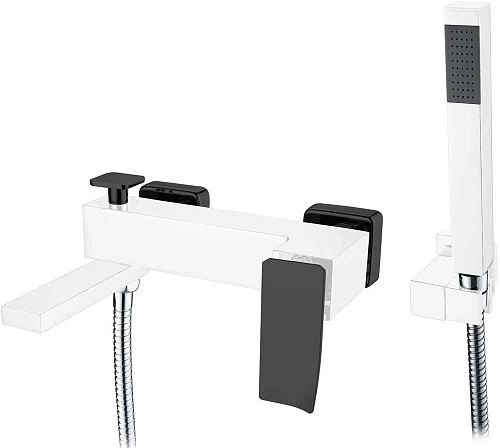 Смеситель для ванны Boheme 143-WB.2 White Black.2 Смеситель для ванны Boheme 143-WB.2 White Black.2