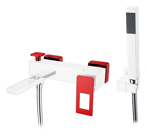 Смеситель для ванны Boheme ChromeRed 143-CRR с душем Смеситель для ванны Boheme ChromeRed 143-CRR с душем