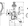 Смеситель для ванны Boheme CRYSTAL бронза (одноручковый) 303-CRST Смеситель для ванны Boheme CRYSTAL бронза (одноручковый) 303-CRST
