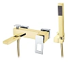 Смеситель для ванны Boheme GoldChrome 143-GCR с душем