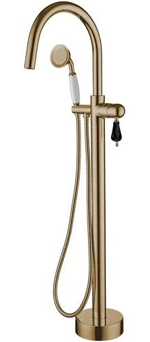 Смеситель для ванны Boheme MEDICI 309-BLC напольный черная керамика Смеситель для ванны Boheme MEDICI 309-BLC напольный черная керамика