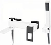 Смеситель для ванны Boheme Q 143-WB WhiteBlack