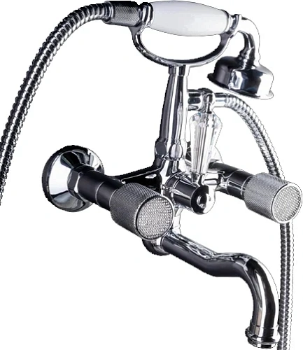 Смеситель для ванны Boheme ROYAL 273-Royal/CRST black CRYSTAL хром переключатель черный Swarovski Смеситель для ванны Boheme ROYAL 273-Royal/CRST black CRYSTAL хром переключатель черный Swarovski