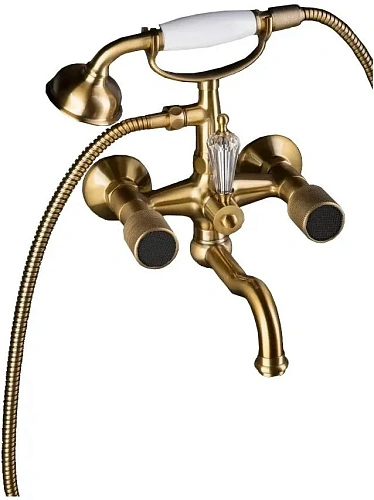 Смеситель для ванны Boheme ROYAL 313-Royal/CRST black CRYSTAL бронза, переключатель Swarovski Смеситель для ванны Boheme ROYAL 313-Royal/CRST black CRYSTAL бронза, переключатель Swarovski