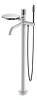 Смеситель для ванны Boheme STICK 129-WCR.2 напольный WHITE TOUCH CHROME
