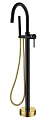 Смеситель для ванны Boheme UNO 469-BG напольный BLACK Gold Смеситель для ванны Boheme UNO 469-BG напольный BLACK Gold