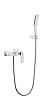 Смеситель для ванны Boheme VENTURO белый-хром 373-W с душевым гарнитуром