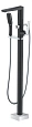 Смеситель для ванны Boheme VENTURO черный+хром 379-B напольный Смеситель для ванны Boheme VENTURO черный+хром 379-B напольный