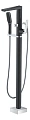 Смеситель для ванны Boheme VENTURO черный+хром 379-B напольный Смеситель для ванны Boheme VENTURO черный+хром 379-B напольный