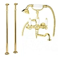 Смеситель для ванны Cezares First (FIRST-VDP2-03/24-Bi) напольный золото 24 карат Смеситель для ванны Cezares First (FIRST-VDP2-03/24-Bi) напольный золото 24 карат