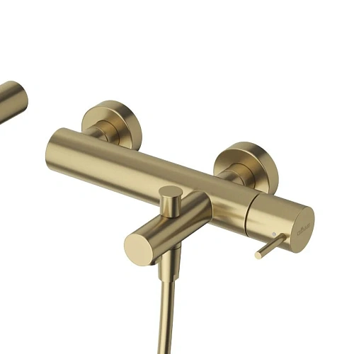 Смеситель для ванны CEZARES LEAF-VD-L-SR с ручным душем, шлангом и держателем, Sunrise Смеситель для ванны CEZARES LEAF-VD-L-SR с ручным душем, шлангом и держателем, Sunrise