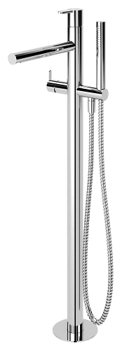 Смеситель для ванны CEZARES LEAF-VDP-01 Напольный с ручным душем и шлангом, хром Смеситель для ванны CEZARES LEAF-VDP-01 Напольный с ручным душем и шлангом, хром