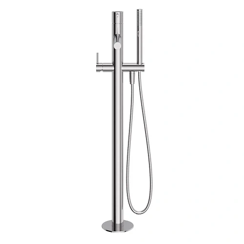 Смеситель для ванны CEZARES LEAF-VDP-L-01 Напольный с ручным душем и шлангом, хром Смеситель для ванны CEZARES LEAF-VDP-L-01 Напольный с ручным душем и шлангом, хром