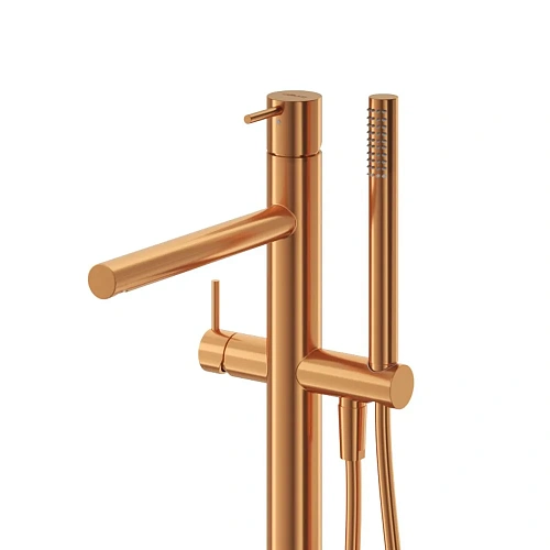 Смеситель для ванны CEZARES LEAF-VDP-L-SS Напольный с ручным душем и шлангом, Sunset Смеситель для ванны CEZARES LEAF-VDP-L-SS Напольный с ручным душем и шлангом, Sunset