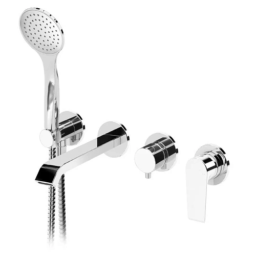 Смеситель для ванны CEZARES NAUTIC-VDM3-01 встраиваемый с поворотным переключателем на 3 выхода, с ручным душем, хром Смеситель для ванны CEZARES NAUTIC-VDM3-01 встраиваемый с поворотным переключателем на 3 выхода, с ручным душем, хром