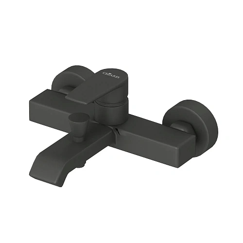 Смеситель для ванны CEZARES NAUTIC-VM-NOP с ручным душем, шлангом и держателем, черный матовый Смеситель для ванны CEZARES NAUTIC-VM-NOP с ручным душем, шлангом и держателем, черный матовый