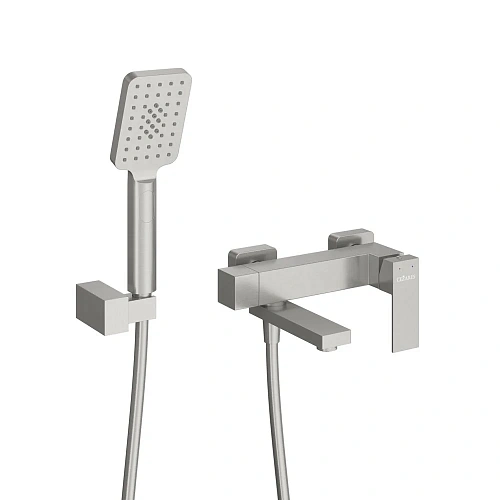 Смеситель для ванны CEZARES SLIDER-VD-IN с ручным душем, шлангом и держателем, сатин Смеситель для ванны CEZARES SLIDER-VD-IN с ручным душем, шлангом и держателем, сатин