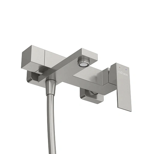 Смеситель для ванны CEZARES SLIDER-VD-IN с ручным душем, шлангом и держателем, сатин Смеситель для ванны CEZARES SLIDER-VD-IN с ручным душем, шлангом и держателем, сатин