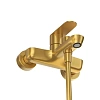 Смеситель для ванны CEZARES STYLUS-VD-BORO с ручным душем, шлангом и держателем, брашированное золото Смеситель для ванны CEZARES STYLUS-VD-BORO с ручным душем, шлангом и держателем, брашированное золото