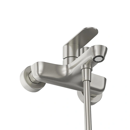 Смеситель для ванны CEZARES STYLUS-VD-IN с ручным душем, шлангом и держателем, сатин Смеситель для ванны CEZARES STYLUS-VD-IN с ручным душем, шлангом и держателем, сатин