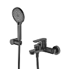 Смеситель для ванны CEZARES STYLUS-VD-NOP с ручным душем, шлангом и держателем, черный матовый Смеситель для ванны CEZARES STYLUS-VD-NOP с ручным душем, шлангом и держателем, черный матовый