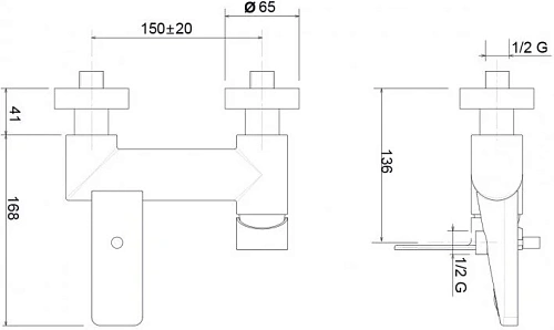 Смеситель для ванны CEZARES TIRRENO-VM-01 Смеситель для ванны CEZARES TIRRENO-VM-01