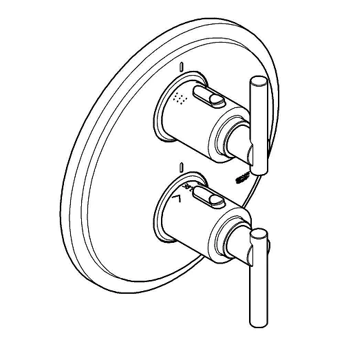 Смеситель для ванны GROHE Atrio Jota, хром (19399000) внешняя часть термостата Смеситель для ванны GROHE Atrio Jota, хром (19399000) внешняя часть термостата