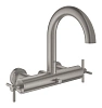 Смеситель для ванны GROHE Atrio New, настенный монтаж, суперсталь (25010DC3)