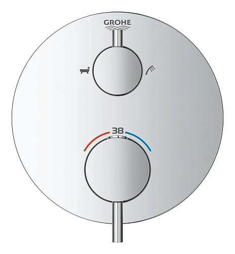 Смеситель для ванны GROHE Atrio с переключателем на 2 положения ванна/душ, хром (24138003) внешняя ч Смеситель для ванны GROHE Atrio с переключателем на 2 положения ванна/душ, хром (24138003) внешняя ч