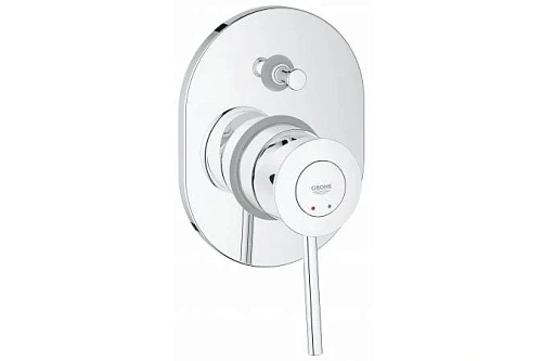Смеситель для ванны GROHE BauClassic (внешняя и встраиваемая части), хром (29047000) Смеситель для ванны GROHE BauClassic (внешняя и встраиваемая части), хром (29047000)
