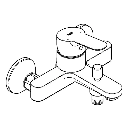 Смеситель для ванны GROHE BauEdge (23334000) хром Смеситель для ванны GROHE BauEdge (23334000) хром