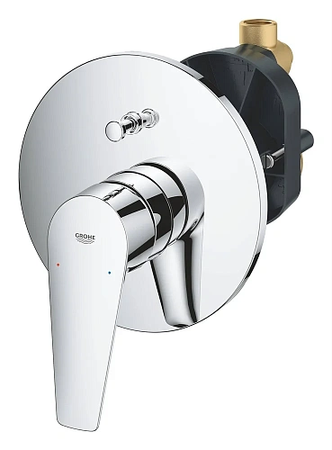 Смеситель для ванны GROHE BauEdge однорычажный, хром (29079001) Смеситель для ванны GROHE BauEdge однорычажный, хром (29079001)