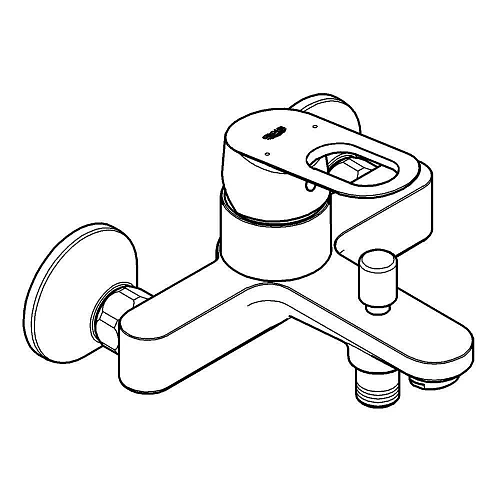 Смеситель для ванны GROHE BauLoop (23341000) хром Смеситель для ванны GROHE BauLoop (23341000) хром