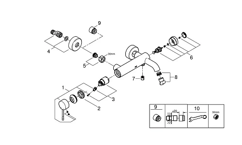 Смеситель для ванны GROHE Essence New, холодный рассвет матовый (33624GN1) Смеситель для ванны GROHE Essence New, холодный рассвет матовый (33624GN1)