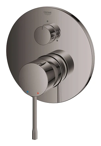 Смеситель для ванны GROHE Essence с переключателем на 3 положения, темный графит, глянец (24092A01) Смеситель для ванны GROHE Essence с переключателем на 3 положения, темный графит, глянец (24092A01)