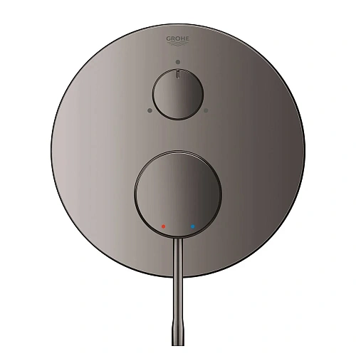 Смеситель для ванны GROHE Essence с переключателем на 3 положения, темный графит, глянец (24092A01) Смеситель для ванны GROHE Essence с переключателем на 3 положения, темный графит, глянец (24092A01)
