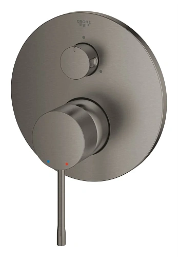 Смеситель для ванны GROHE Essence с переключателем на 3 положения, темный графит, матовый (24092AL1) Смеситель для ванны GROHE Essence с переключателем на 3 положения, темный графит, матовый (24092AL1)